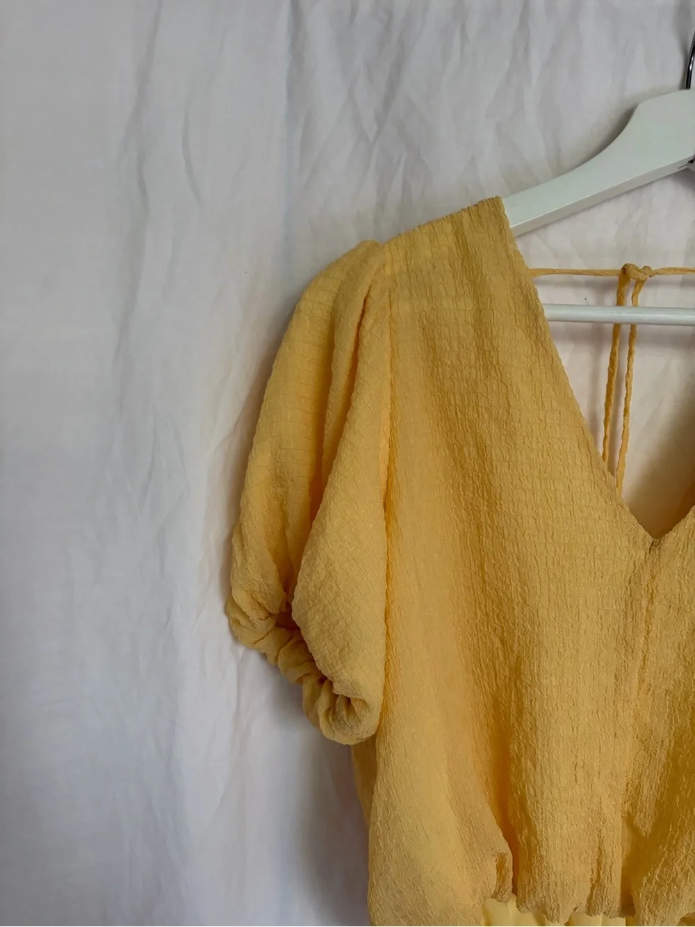 ASTR The Label Puff Sleeve Blouse Size S Chic Summer Statement Boho Pastel